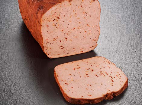Leberkäs mit Chilli