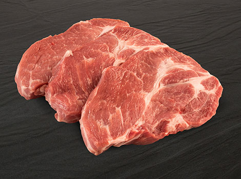 Schweinehals Scheiben