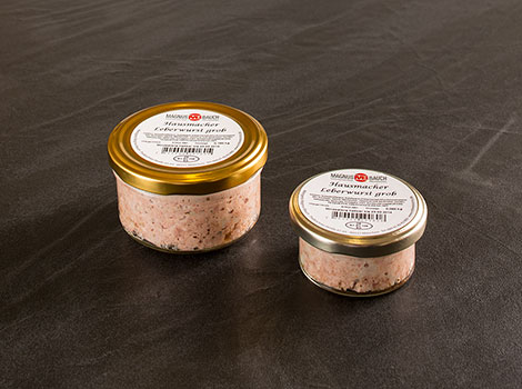 Hausmacher Leberwurst grob im Glas 160 g