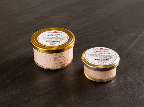 Münchener Leberkäse grob im Glas 160 g